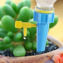 무료 배송-화분자동급수기 10매입 화분물주기/화분급수기/페트병급수기/자동, 연두, 파랑, 10개
