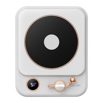 캠핑히터 화장실 가정용 미니 히터 3단계 설정 온도 유지 전기 머그잔 히터 우유 차 온열 자동 꺼짐 가열, 02 White_01 EU plug