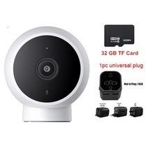 Xiaomi Mijia 스마트 IP 카메라 125 각도 1296P HD 와이파이 감시 웹캠 나이트 비전 AI 탐지 미 홈 베이비, 07 Universal 32GB