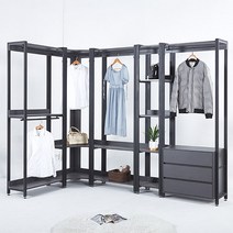 큐브 드레스룸 시스템 옷장 행거, 800 (서랍장):화이트(YWH1028-WH), 상세페이지 참조5