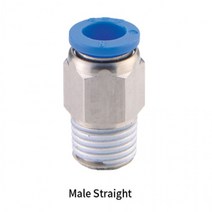 국산 제조 에어호스 연결 다용도 원터치 엘보 L자 꺾임 수나사 PLL type, 0403