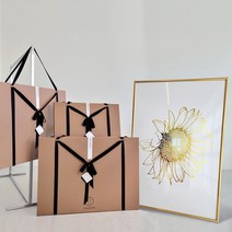 집들이선물 해바라기그림 액자 개업선물 인테리어 옐로우, 유광골드