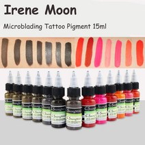 15ml 마이크로 블레이딩 문신 페인트 눈썹 에멀젼 액체 퍼마 블렌드 안료 영구 메잉크, 04 Chocolate