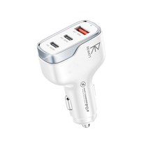 한국미디어시스템 리와트 130W PD PPS QC 차량용 초고속 시거잭 충전기 CF138, 충전기+100W 디지털 케이블(2m)