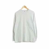 유니클로U 그레이 면 긴팔포켓티 남자 7086
