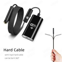 하수도 자동차 배수관 탐지기 정검 내시경 와이파이 카메라 미니 방수 검사 뱀 Borescope USB HD 무선 폰 안드로이드 스마트, 1m, WIFI Hard Cable