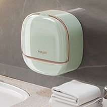 라라공방 무타공 욕실 접착식 비누받침대 걸이 케이스, 민트, 1개