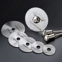 미니 원형톱날 목공 PVC절단 목재톱 알루미늄 기계 원형톱 7종세트, 원형톱7종세트 블랙