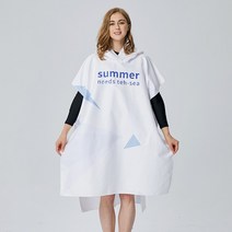 데코양 판초타올 비치타월 물놀이수건, 썸머