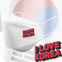 인쇄마스크 아이러브코리아 대한민국 태극기 마스크 25매 모델명 dki_15 KF94 3D입체형