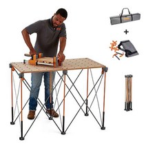 BORA 센티피드 접이식 목공작업대 테이블 워크벤치, 높은6발(K6S-높이:910mm)