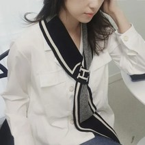 모엠 명품스타일 코디 H 트윌 양모 머플러
