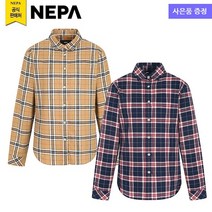 네파 여성 라이프스타일 체크 간절기 셔츠(7I61541 프라자점 사은품증정)