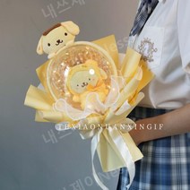 머리띠+ 졸업식 꽃다발 포차코 마이멜로디시나모롤쿠로미 시나모롤 쿠로미 화이트데이 여자 선물, E