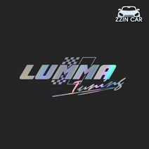 찐카 루마튜닝 RUMMA tuning 로고 차량용 데칼스티커 ZCG-38, 오렌지