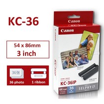 KP-108IN RP-108 KP-36 KC-36 용지 및 잉크 Catidge Canon Selphy CP 시리즈 프린터 CP800 CP910 CP1200 CP1300, 04 KC-36