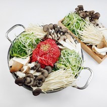 건우리 한우 파불고기 전골 밀키트 혼밥 캠핑 집들이 소불고기 전골세트, 한우 파불고기 전골키트+당면+떡국떡