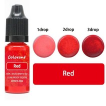 캔들 염료 색소 액체 10ml 농축 양초 아로마 테라피 컬러 에센스 콩 왁스 UV 수지 안료 DIY 쥬얼리 제작, [01] 10ml-red