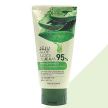 2개 더페이스샵 신선한 제주 알로에 수딩젤 튜브형 300ml 병풀 녹차추출물 피부진정