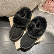 털구두부츠 여년 가을 통굽 앵클 키높이 슬립온