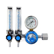 아르곤 CO2 가스 유량계 산업용 mig tig 조절기 용접 용접기 1pc, 더블