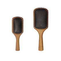 온포드 우드 우든 패들 쿠션 헤어 브러쉬, 1개, 미니