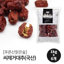 모닝 씨제거대추(국산) 1BOX(1kgX6개), 1개, 6kg