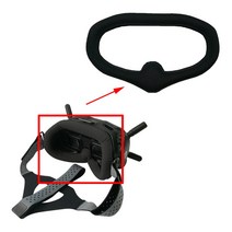 폼포드 폼보드 하드보드지 교체하기 쉬운 dji fpv 고글을 위한 두꺼운 연약한 직물 거품 패딩 부속품, 검은색