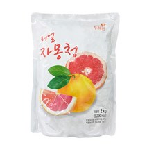 두레원 리얼 자몽청 슬라이스 2kg, 단품