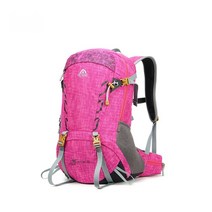 방수 등산가방 경량 여성 배낭 30L 여자 스포츠 백팩 25L - 35L, 체크 핫핑크, 20-35L