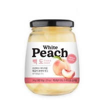 조이웰 백도 병조림, 5개입, 345g