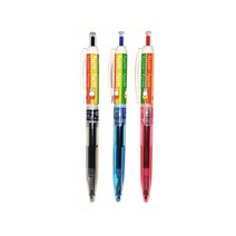 동아 미피 노크식 중성펜 0.48mm (12자루), 빨강