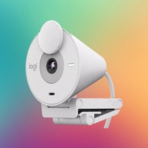 로지텍 코리아 브리오 300 웹캠 줌 컴퓨터 화상 카메라 캠 PC 노트북 오프화이트, 단품