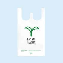 리그라운드 친환경생분해 아임낫플라스틱 양날봉투[100매], 소[18(M4.5)X38]