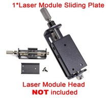 ZBAITU-레이저 조각기 모듈 헤드 TTL 20W 출력 광학 전원 3D 프린터 CNC 조각 절단 기계 0.08x0.08mm 24V, [02] Only Sliding Plate