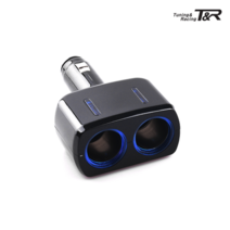 솔루스 LED 2구소켓 차량용 12V 24V 멀티 시거잭 시가잭 시가소켓