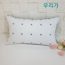 우리가 수제 순면 A타입 자체제작 푹신한 유아 편백 메밀 목베개 베개커버2040(커버만)