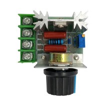 전압조절기전자 전압 레귤레이터 50-220V 2000W 고전력 AC 모터 조광기 SCR 컨트롤러 노브 스위치 속도 제, 한개옵션0