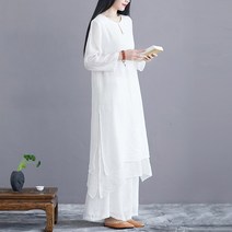 여름 명상 수련 퓨전 개량 한복 린넨 생활 패션 캐쥬얼 의상 태극 유니폼 법복 루즈핏