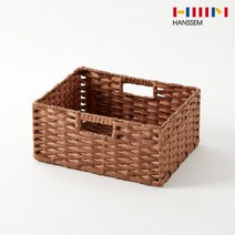 한샘 볼드 라탄 패턴 바스켓 중 브라운, 단일/상품