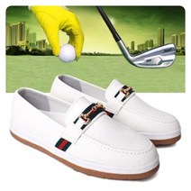 남녀공용 남성 남자 여성 여자 가죽 라운딩 로퍼 신발 골프화