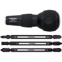 베셀(베셀) 볼 그립 차이 및 스크루드라이버 세트 No.220w-3 by Vessel, 단일옵션