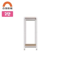 WRQ751211스피드랙 무볼트 조립식 앵글 선반 500x400x750 2단, 블랙/12mm 강화 MDF 보드