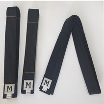 태권도띠 검정띠 6CM 2번띠 도복띠 합기도 무술띠, 300