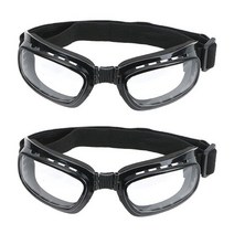 레트로 오토바이 고글 빈티지 모토 운전 안경 클래식 할리 스팀 펑크 ATV 자전거 헬멧, 06 B1-2PCS