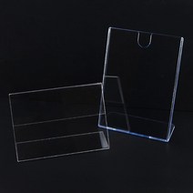 호프집 테이블광고 메뉴판 투명 케이스 종이홀더 pop 라벨 안내문 메뉴홀더, B6 가로