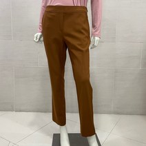 [PAT/피에이티] 중년 여성 엄마 할머니가 봄 가을 간절기 입기 편한 허리 밴딩 레터링 일자핏 여자 스판 팬츠 QF61602
