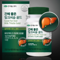 5박스 한미헬스케어 밀크씨슬 간 영양제 보호제 고함량 리버 간에좋은 실리마린 지방 기능 약 케어 건강