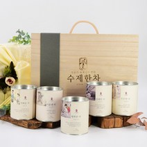 자연애 외국인선물 수제한차 5종 선물세트, 1개, 수제한차5종세트+보자기포장_자주