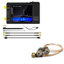 스펙트럼 분석기 스펙트럼 분석기 핸드 헬드 주파수 + 안테나 케이블-RF 동축 SMA 남성 UHF 여성 SO-239 케, 한개옵션0